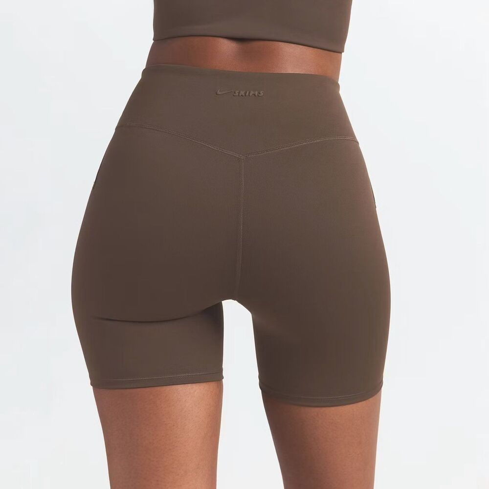 Nike Skims Matte 5” Biker Short Dark Sepia Size Medium